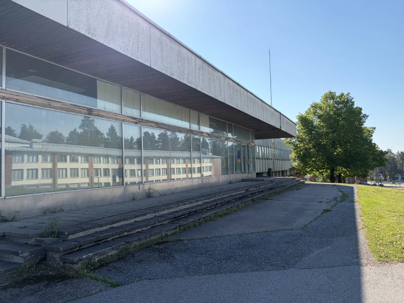 Vain yksi rumista rakennuksista lappeenrannassa