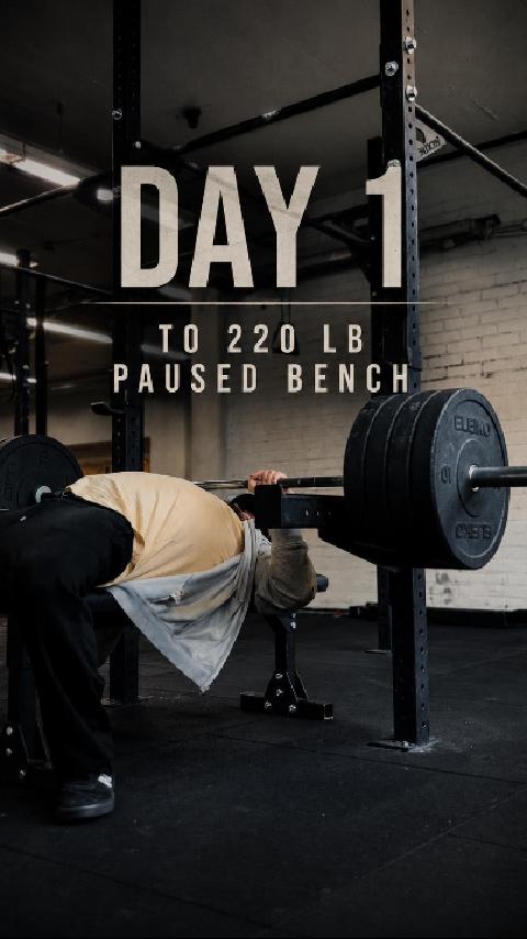 Bench 220 pounds day 1